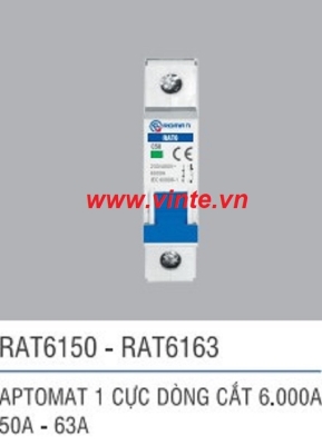 Aptomat 1 cực dòng cắt 6000A 150-163 - Roman